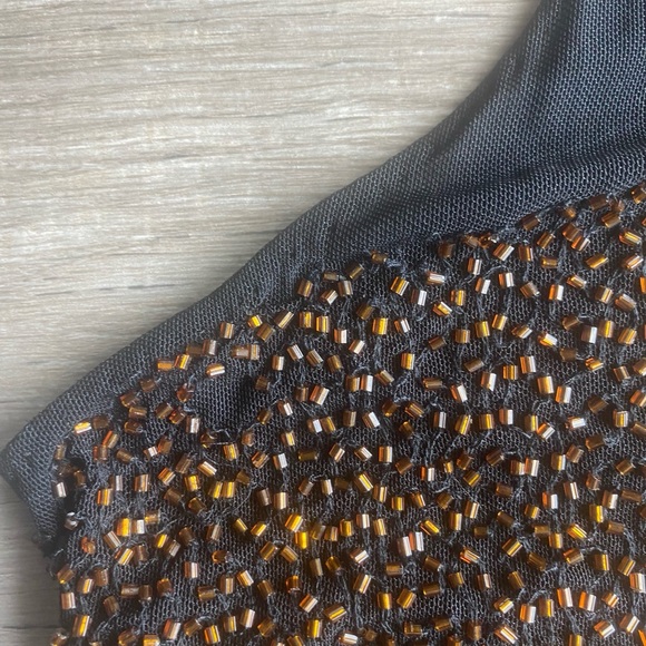 Vintage 90s beaded mesh fitted glam tank top 🍪🍪 - Picture 14 of 14